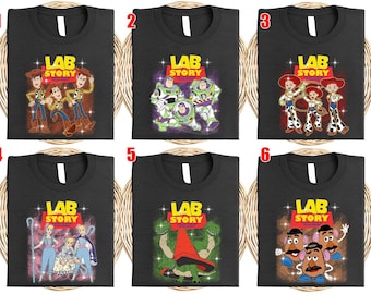 Toy Story Lab Week Shirt, Lab Story Woody Buzz Jessie Tee, Funny Science STEM Gift, Researcher Technician Coworker T-Shirt  AXLJ01