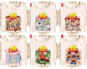 Toy Story Lab Week Shirt, Lab Story Woody Buzz Jessie Tee, Funny Science STEM Gift, Researcher Technician Coworker T-Shirt  AXLJ01
