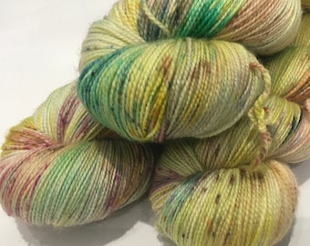 FROUT 100g Hand dyed SW Merino/Nylon Wool fingering weight Sock Yarn