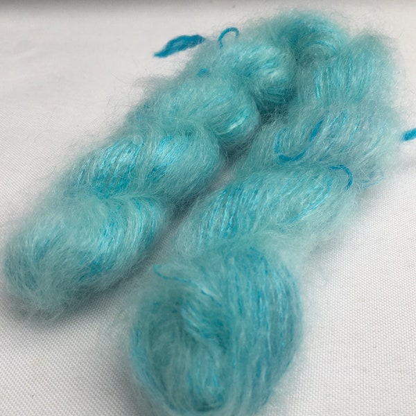 VISION 20g Super Kid Mohair/Mulberry Silk mix Lace Weight Yarn colour - Aqua