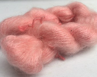 VISION 20g Super Kid Mohair/Mulberry Silk mix Lace Weight Yarn colour - Rose