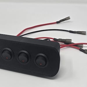 1999-2004 Ford F-250 F-350 Pre-Wired 2/3 Size Cubby Accessory 4 Switch Panel