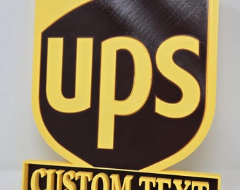 Personalized UPS Retirement Plaque: Custom Text