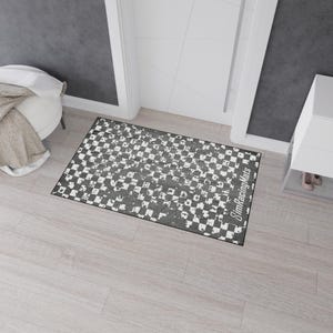 Sim Rig Large Racing Flag Mat Sim Racing Rig Mat | Racing Checkered Flag | Custom Track Design | Anti ...