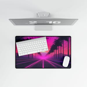 Retro Racer Desk Mat, Sim Racing, Gaming Mousepad, Gamer Mat, XL Mouse Pad, Desk Pad, PC Accessories, Gaming Gift, Car  Addict, Automotive