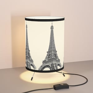 Parisian Tripod Lamp - Elegant Eiffel Tower Design, Home Décor, Night Light, Gift for Her, Modern Living Room Style