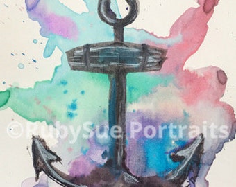 Original Print- Anchor "Hope Anchors the Soul" Hebrews 6:19