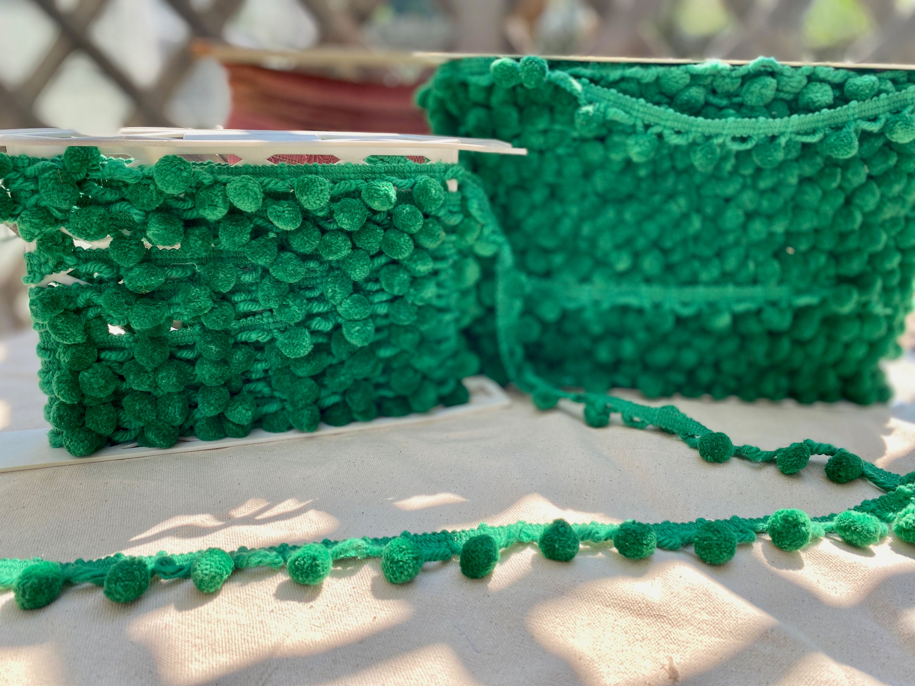 Green Pompom Ribbon 