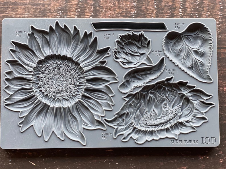 IOD Sunflower Mold Furniture Trim Mold Silicone Mould For Casting IOD Sunflower Mold Furniture Trim Mold Silicone Mould For Casting