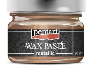 Pentart Metallic Wax Paste, 20 ml, Bronze, Antique Bronze or Copper