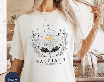 Camiseta de Fourth Wing, camiseta de Basgiath War College, Violet Sorrengail, camiseta de Bookish, Xaden Riorson, regalos para lectores, Fantasy Book Dragon