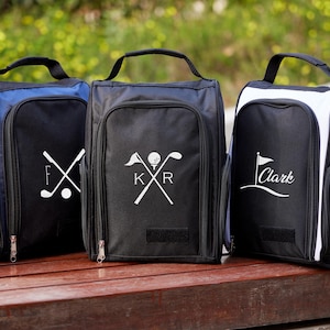 Benutzerdefinierte Name Golf Schuh Tasche Geschenk für Papa, Vatertagsgeschenk für Golfer, Monogramm Canvas Schuh Caddy Tasche, personalisierte Golf-Liebhaber Geschenkideen
