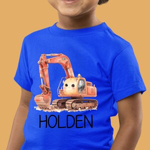 Personalized Construction Shirt, Equipment Child Shirt, Truck Kids Shirt, Dump Truck Shirt, Toddler Shirt, Boys Shirt, Construction Kids Tee