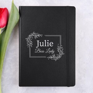 Personalized Leather Notebook, Customized Leather Journal, Journal with Name, Personalized Notebook, Personalized Diary, Birthday Gift