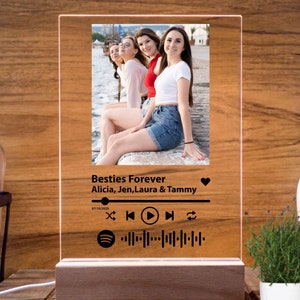 Custom Music Plaque Personalized Song Acrylic Photo Plaque, Album Cover Music Plaque, Anniversary Friends Birthday Wedding Acrylic Plaque