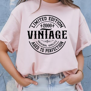 Vintage 2000 Shirt, 25th Birthday Sweatshirt, 25th Birthday Best Friend Gift, 25th Bday Shirt, Turning 25 Birthday Hoodie for Him