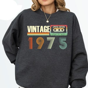50th Birthday T Shirt, Birthday Gift for Her, Birthday Gift for Him, Limited Edition 1975 Shirt, Fifty Birthday Sweatshirt