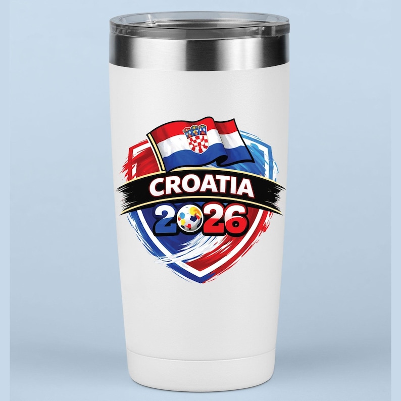Croatia World Cup 2026 DTF Transfer Ready to Press Vatreni Soccer Heat Transfer For Shirts Football Supporter UV Sticker Prints