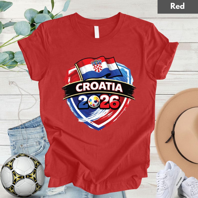 Croatia World Cup T Shirt Soccer Supporter Tees Croatian Football Fan Apparel For Youth Men Women Childrens Croatia Soccer Baby Bodysuit