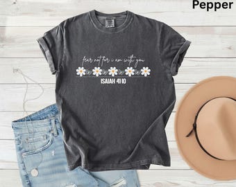 White Daisy Butterfly Border T Shirt Floral Minimalist Tee Nature Lover Gift Adult Youth Toddler Baby Boho Spring Summer Church Outfit