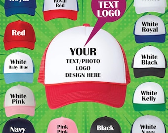 Custom Trucker Hat Wholesale, Personalized Trucker Cap Bulk Discount Price, Your Logo Text Design Trucker Hat, Custom Trucker Hats With Logo