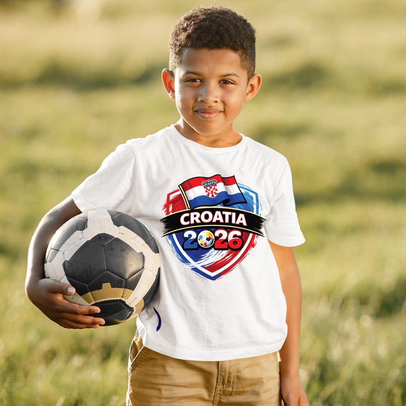 Croatia World Cup T Shirt Soccer Supporter Tees Croatian Football Fan Apparel For Youth Men Women Childrens Croatia Soccer Baby Bodysuit