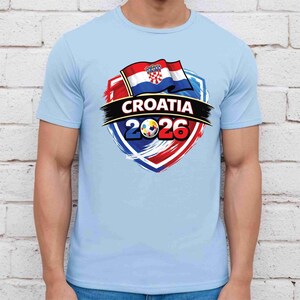 Croatia World Cup 2026 DTF Transfer Ready to Press Vatreni Soccer Heat Transfer For Shirts Football Supporter UV Sticker Prints