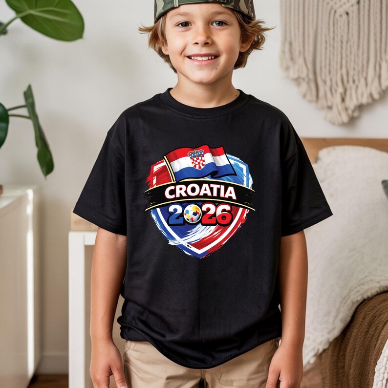 Croatia World Cup T Shirt Soccer Supporter Tees Croatian Football Fan Apparel For Youth Men Women Childrens Croatia Soccer Baby Bodysuit