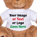 Custom Teddy Bear Shirt Personalized Plushies Shirt Stuffed Animals Teddy Bear shirt Your Image Text or Logo Memory Bear 8"-12" 14"-16" Tees