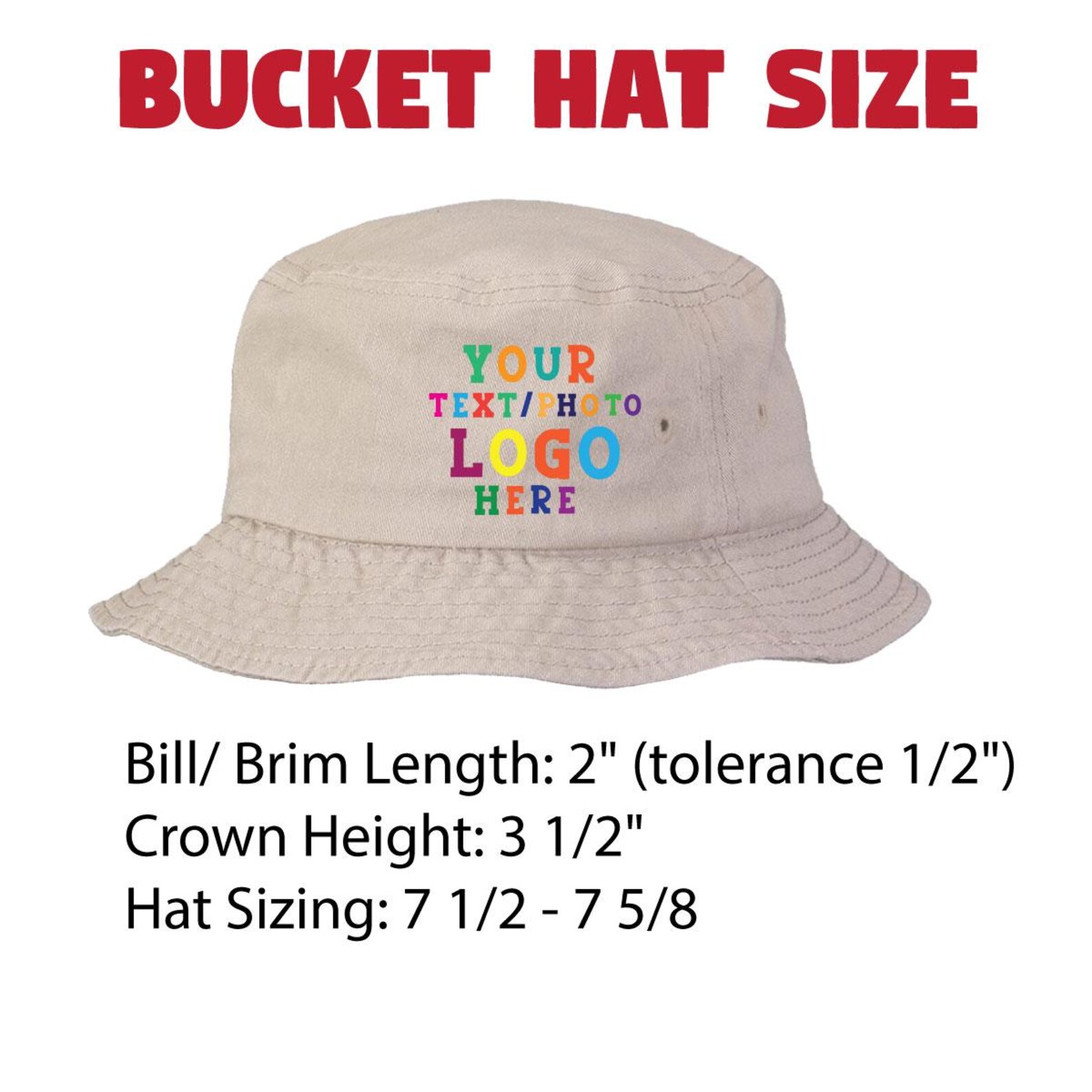 Custom Bucket Hat, Personalized Bucket Cap Bulk Discount Price, Your ...