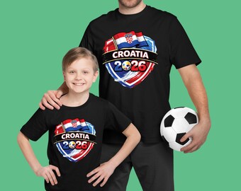 Croatia World Cup T Shirt Soccer Supporter Tees Croatian Football Fan Apparel For Youth Men Women Childrens Croatia Soccer Baby Bodysuit