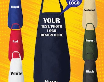 Custom Apron Bulk Discount Price, Your Logo Text Design Apron, Personalized Logo Apron, Restaurant Apron, Chef Apron, Wholesale Apron