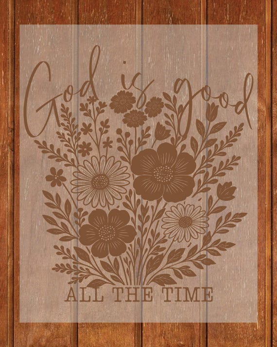 God is good all the time DTF Transfer Ready to Press, Wildflower Christian Heat Transfer for Shirt, Retro Bible Verse Iron on Transfer