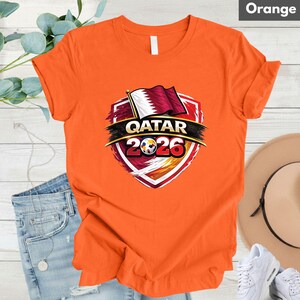 Qatar World Cup T Shirt Soccer Supporter Tees Qatari Football Fan Apparel For Youth Men Women Childrens Qatar Soccer Baby Bodysuit Design