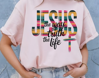 Jesus and Coffee T Shirt Christian Morning Tee Religious Coffee Lover Gift Faith Caffeine Shirt Adult Youth Toddler Baby Spiritual Church Ou