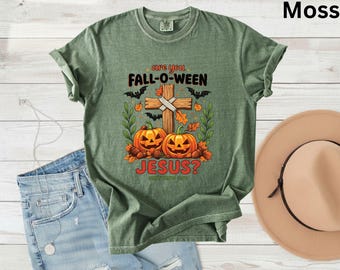 Are You Fall-O-Ween Jesus T Shirt Matthew 4:19 Christian Halloween Tee Adult Youth Toddler Baby Faith Fall Pumpkin Cross Autumn Shirt