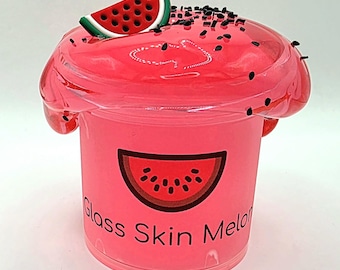 Glass Skin Melon Slime, Watermelon Scented, Clear Gloss