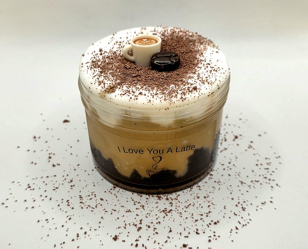 Latte Slumpy I Love You A Latte Slime - Etsy