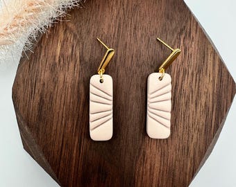 The Carly - Dainty Clay Earrings