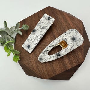 Handmade Polymer Clay Hair Clips