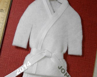 WHITE BELT Martial Arts Christmas Ornament - Personalized - TaeKwonDo Karate Martial Artist Ornament