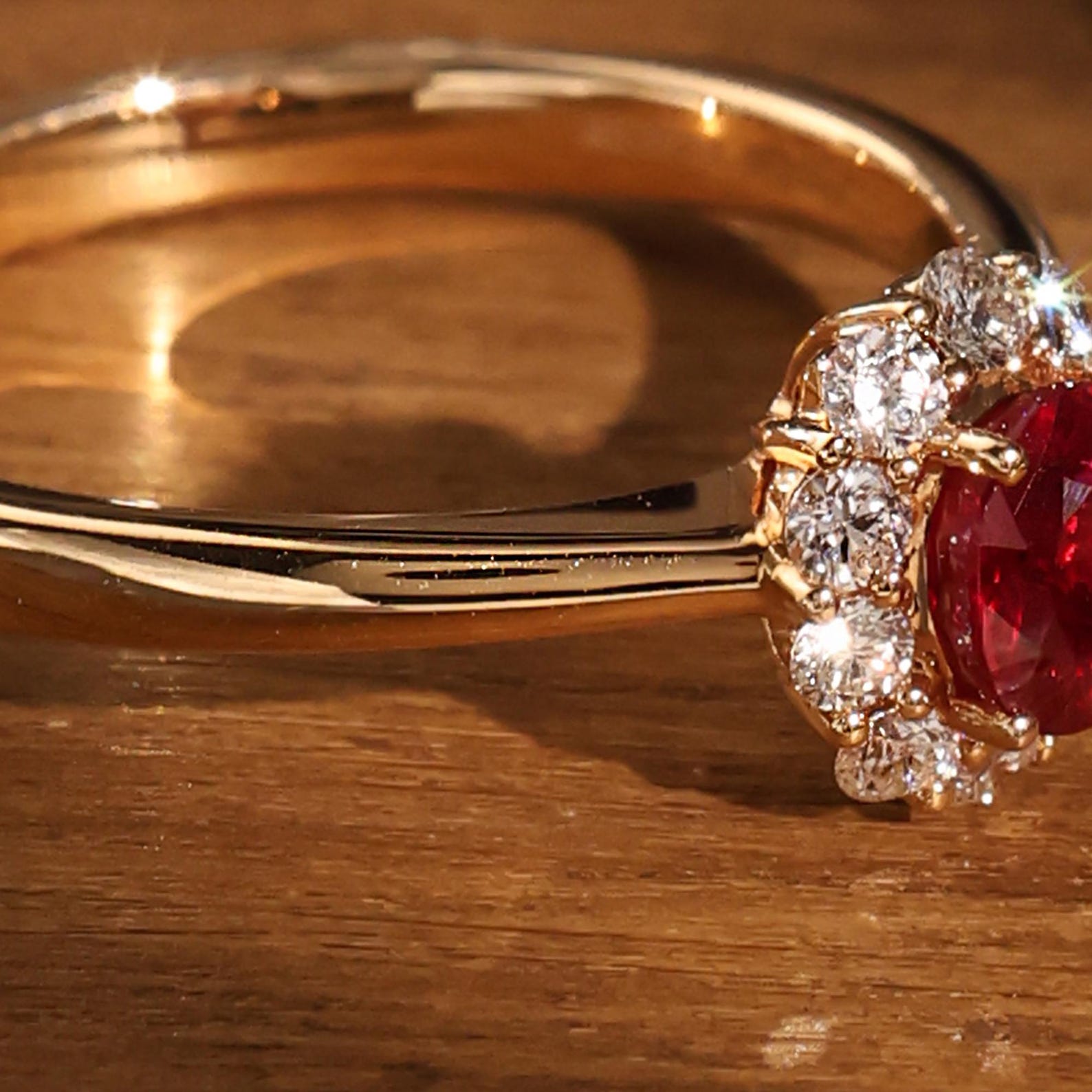 Simple Ruby Ring, Pigeon Blood Red Ruby Ring,18k Solid Gold Ring ...