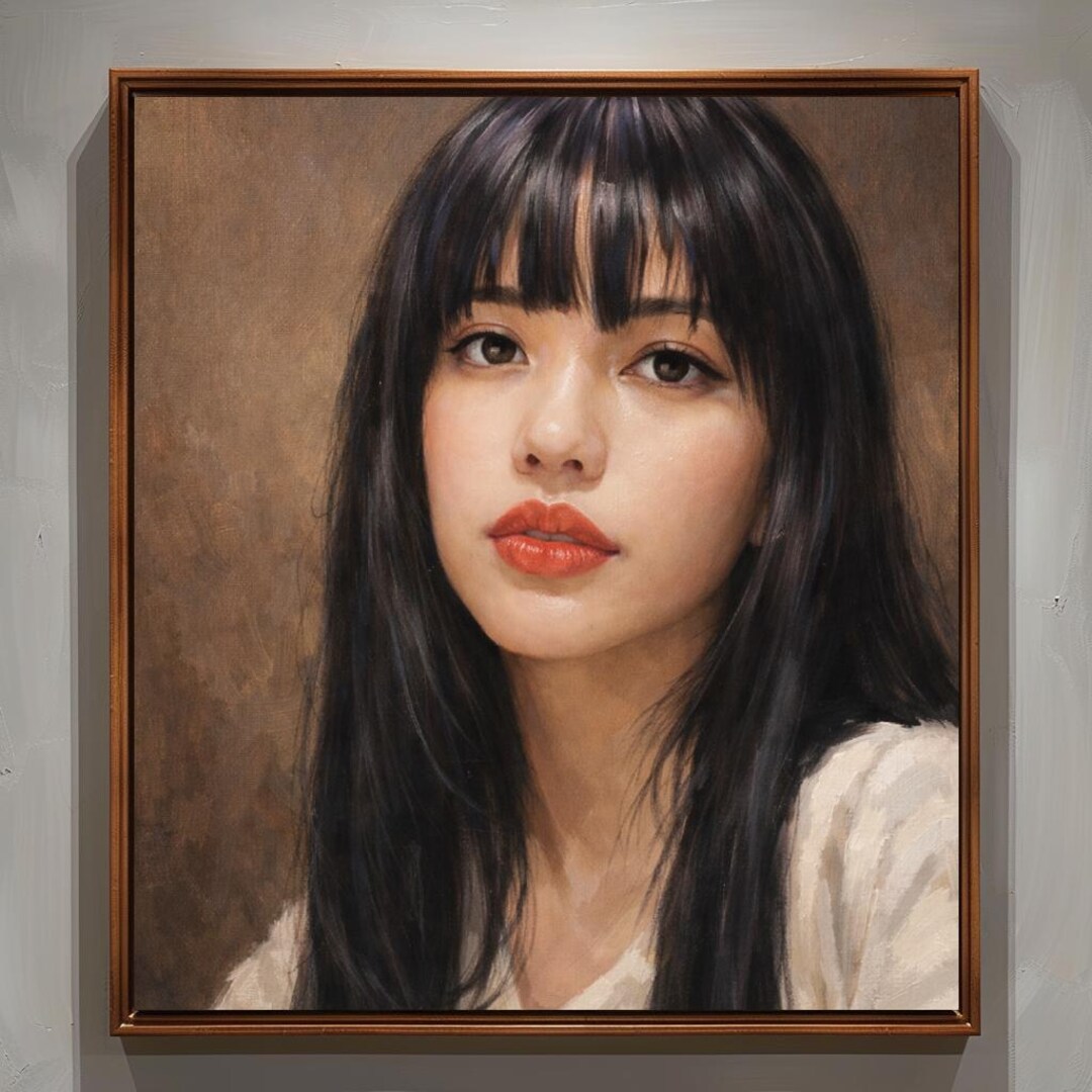 Custom Portrait Oil Painting From Photo on Canvas, Hand Painted Wedding ...