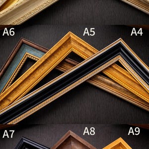 Marco de fotos de madera personalizado, marco flotante mejorado, marco de tamaño personalizado, marco de fotos familiar, marco de TV vintage, arte de pared botánico