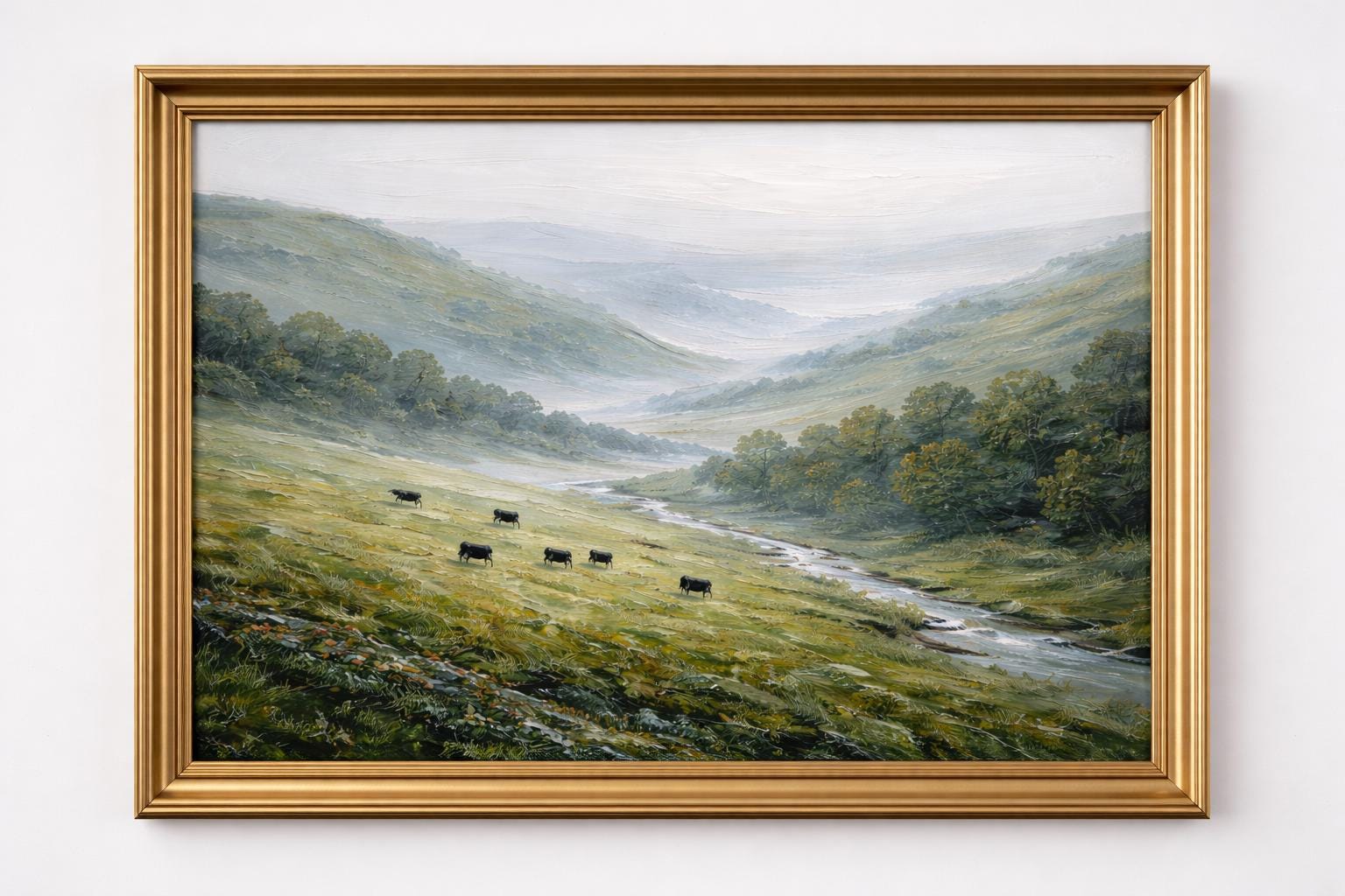 Custom Landscape Oil Painting From Photo Mountain Lake Oil Painting ...
