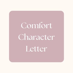 Comfort Character Letter
