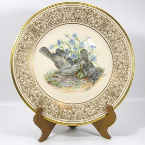 Vintage Lenox Boehm Mockingbirds Plate Limited Edition #3787 Free Shipping