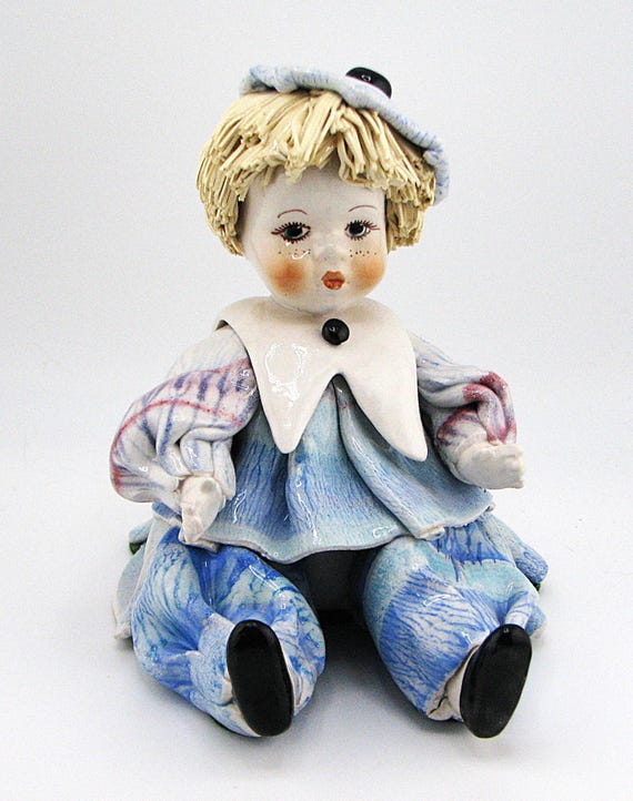 Vintage Zampiva Italian Sitting Boy Figurine #4011 Free Shipping