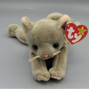 Vintage Ty Beanie Babies “Scat” Kitten Cat Stuffed Animal #2242 Free Shipping
