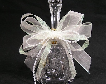Kristal Yugoslavia 24% Lead Crystal Bell Star of David Hand Cut Crystal #4319